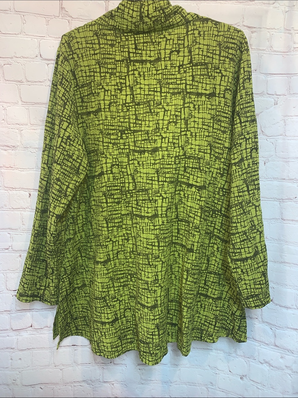 Habitat Green Patterned Lagenlook Tunic Top size M - Picture 5 of 5